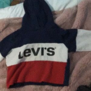 Levis crop top hoodie